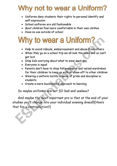 🎉 Pros And Cons Of School Uniforms School Uniforms The Pros And Cons