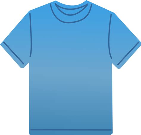 T Shirt Free Stock Photo Illustration Of A Blank Blue T Shirt