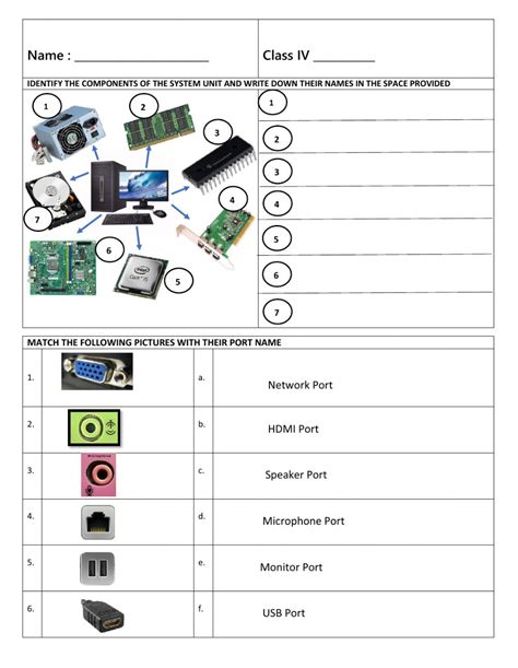 Unit components. Computer components Worksheet. System Unit. Computer Parts Worksheets. System Unit inside.