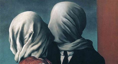Verhandeln Verzeihen Bekennen Magritte Kissing Couple Perforieren