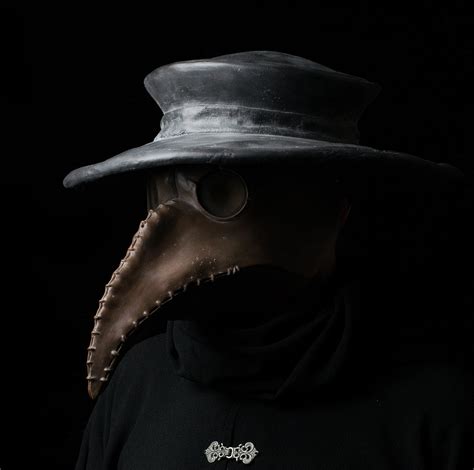 Lazarou Brown Plague Doctor Mask With Hat Ministry Of Masks