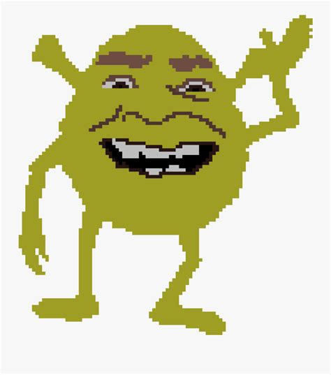 Shrek Wazowski Pixel Art Free Transparent Clipart Clipartkey The Best Porn Website
