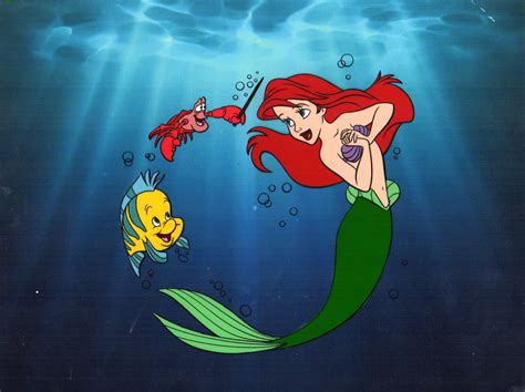 Disney Ariel Sebastian And Flounder The Little Mermaid Hand Etsy