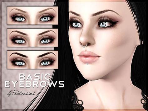 Basic Eyebrows By Pralinesims Sims 3 Downloads Cc Caboodle Sims 3