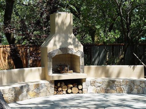Adobe Outdoor Fireplace Diy
