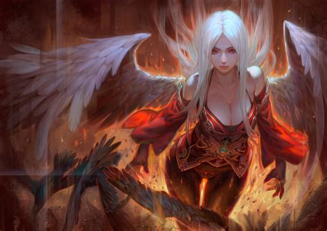 Wallpaper Fantasy Art Anime Angel Artwork Demon Mythology