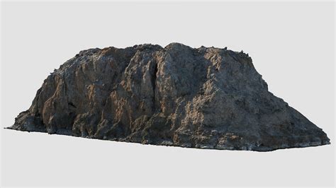 3d Model Coastal Rocky Cliff Vr Ar Low Poly Cgtrader