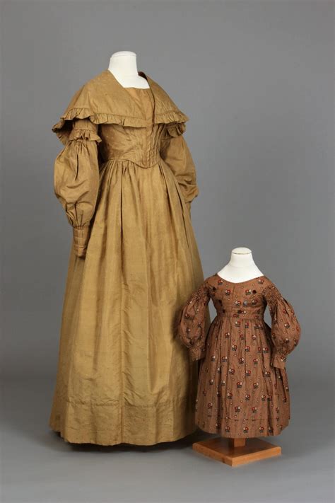 Dress 1837 1840 And Childs Dress 1830s Chester County Historical
