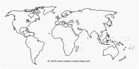 Printable World Map Outline Pdf Map Of World Blank Printable Hd Png
