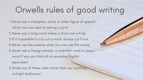 Orwells Rules Of Good Writing Explained Rough House Media