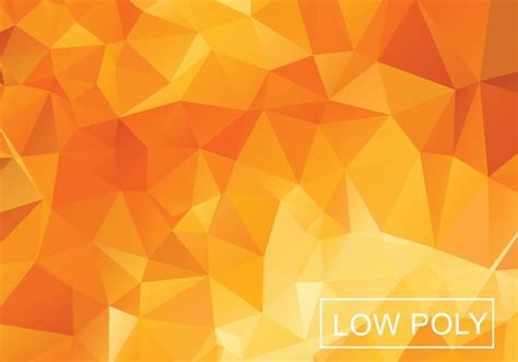 Orange Geometric Low Poly Vector Background Download Free Vector Art
