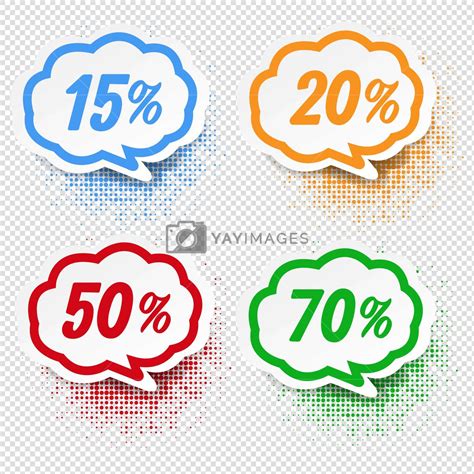 Speech Bubble Collection With Percent Transparent Background Posted
