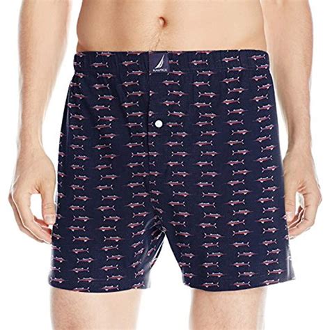 Nautica Classic Cotton Loose Knit Boxer In Blue For Men Lyst