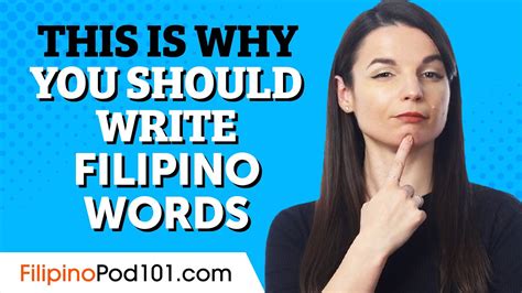 How To Learn Filipino Words By Writing Them Out Youtube