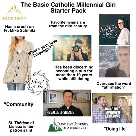 The Basic Catholic Millennial Girl Starter Park Rstarterpacks
