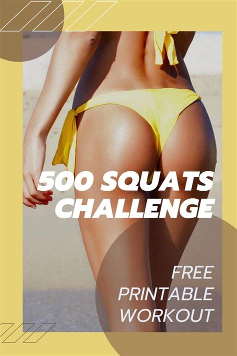 Day Butt Workout Challenge With Printable Workout Chart Video