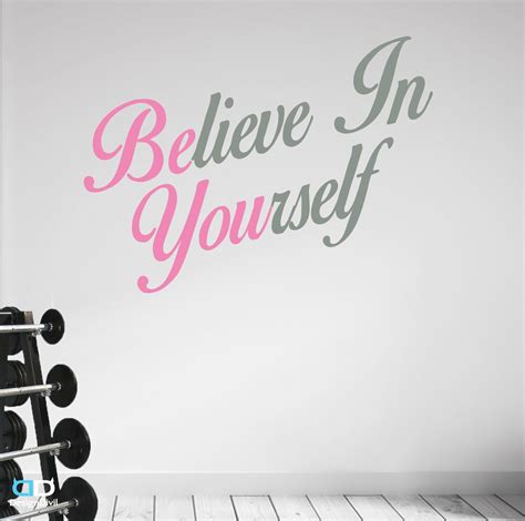 believe in yourself premium inspirational fitness gym etsy