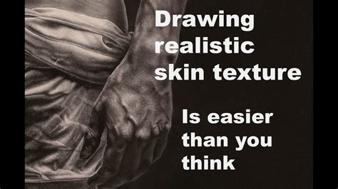 How To Drawing Realistic Skin Texture Youtube Drawing Realistic