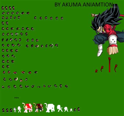 Camberkamba Ssj 4 Jus Sprite Sheet By Akuma Animation098 On Deviantart