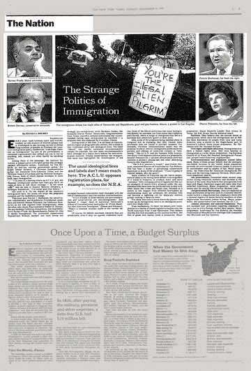The Nationthe Strange Politics Of Immigration The New York Times