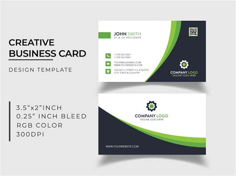Creative Modern Business Card Design Template Uplabs