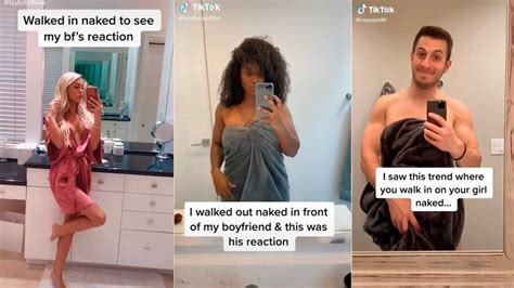 Walking Naked Challenge In Front Of Gfbf Tiktok Compilation