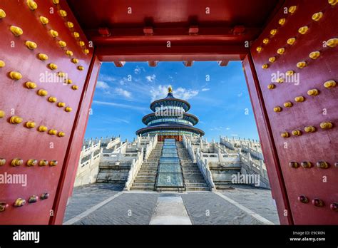 Temple Of Heaven Gateway In Beijing China Stock Photo Alamy