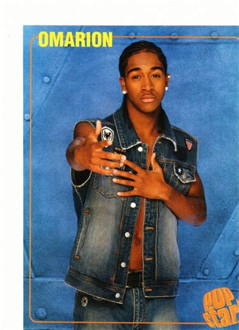 B2k Omarion Teen Magazine Pinup Clipping Open Jacket Popstar Boyband