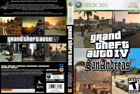 Grand Theft Auto Iv San Andreas Xbox 360 Cover By Undertak3r487 On