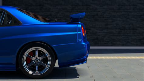 Blue Vehicle Forza Horizon 3 Car 2k Nissan Skyline Gt R R34 Hd