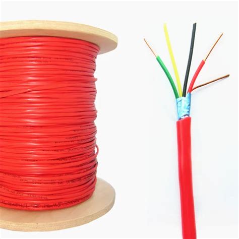 Red 4 Core Fire Resistant Cablelow Smoke Fire Alarm System Cable Buy