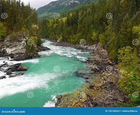 Fraser River Canyon Rearguard Waterfalls British Columbia Stock Photo