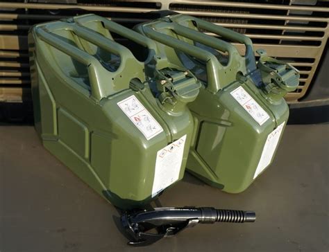 Army Utility Jerry Can 10l X2 With Spout Sav9105 2s Army Surplus