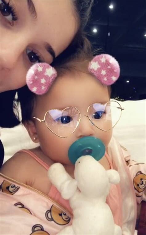 Kylie Jenner Cuddles Friends Baby Girl In Snapchat Video
