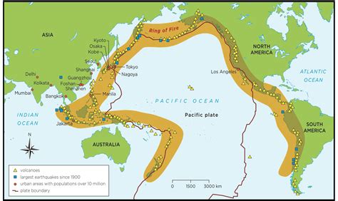 Map Of Ring Of Fire Earthquakes
