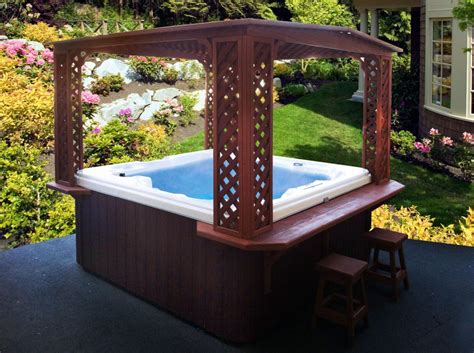 Outdoor Hot Tub Rooms Backyard Design Ideas