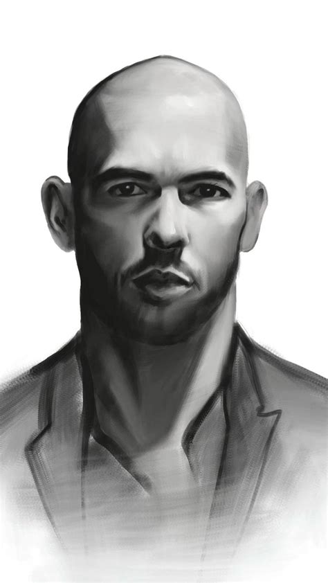 Digital Portrait Painting Of Andrew Tate In 2022 Portraiture Drawing