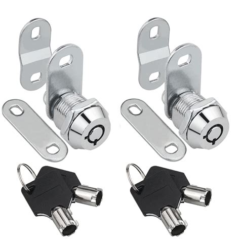 Buy Tubular Cam Locks, 2 Pack 5/8" 90° Cylinder Locks, Replacement