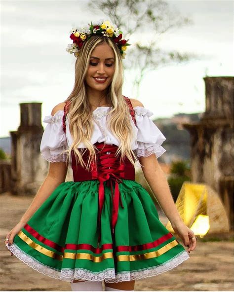 oktoberfest traje alemã traje alemão ideias fashion fantasia alemã