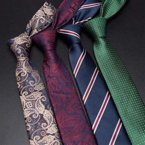 Men Tie 6cm Skinny Ties Striped Polyester Neckties Mens Fashion
