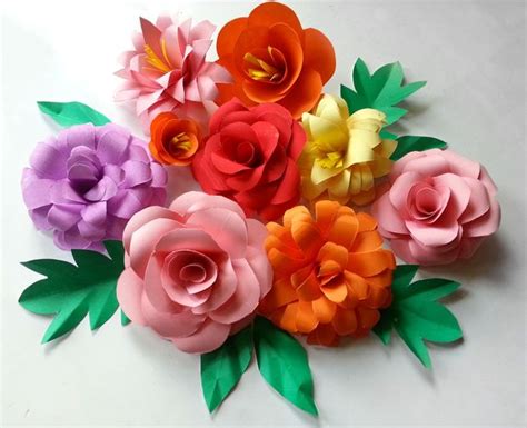 A4 Paper Flower Easy Arts And Crafts Ideas