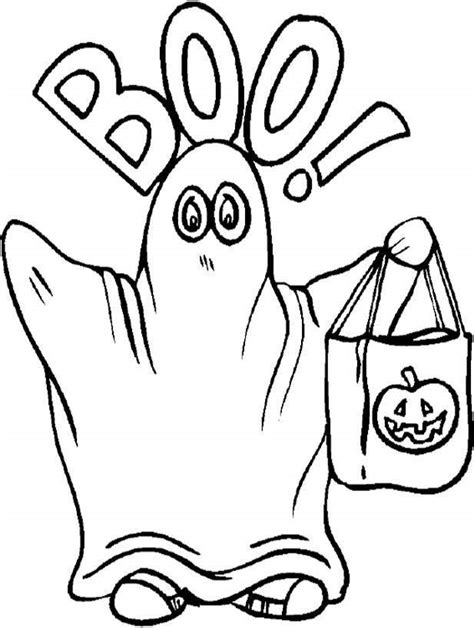Halloween Ghost Coloring Pages Coloring Home