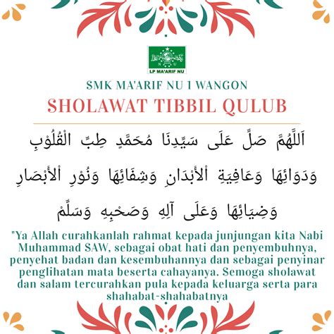 Fadillah Shalawat Tibbil Qulub Smk Maarif Nu 1 Wangon