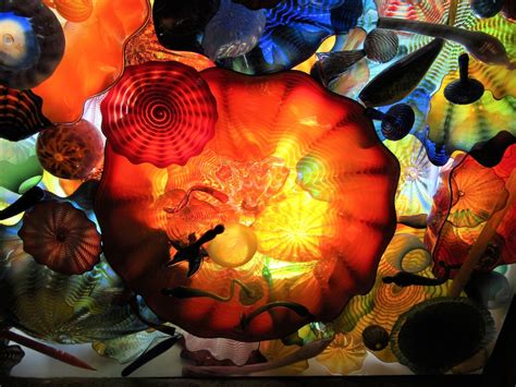Charles Reeza — Dale Chihuly Art Glass Arranged In A Skylight At
