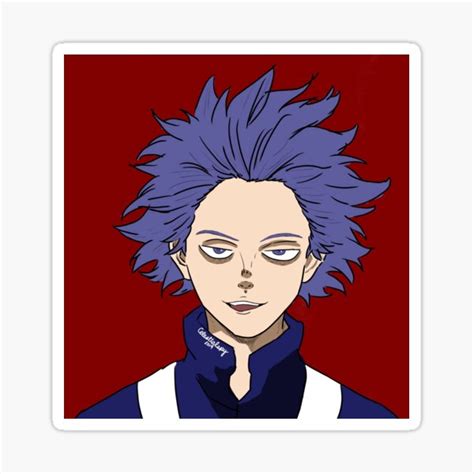 Shinsou Hitoshi Smiling Sticker For Sale By Solarmyth Redbubble