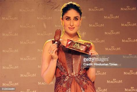 Bollywood Actor Kareena Kapoor Unveils New Magnum Ice Cream Photos And Premium High Res Pictures