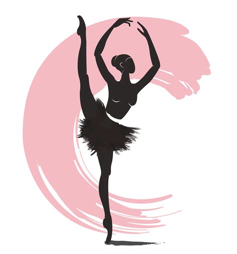 Dibujo Bailarina De Ballet Animada Silueta Imagen De Una Bailarina De