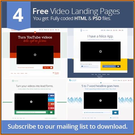 The maximum claim for damage to all. Video Landing Page Templates Free - Template 1 : Resume Examples #5xz208x2ql