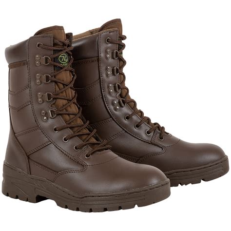 Highlander Delta Full Leather Boots Mod Brown 3 6 The Kit Monkey