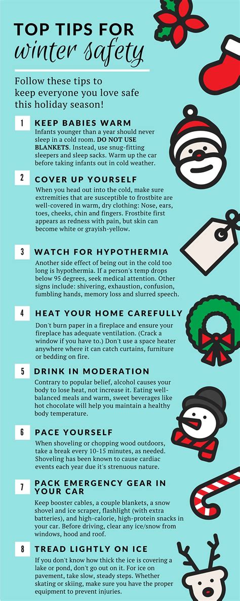 8 Safety Tips For A Healthy Winter Infographic Healthy Headlines